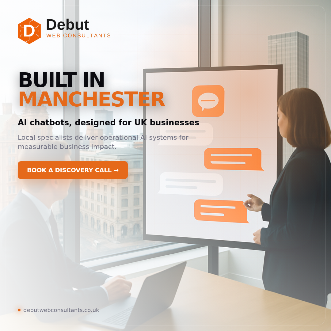 Debut Web Consultants square advert